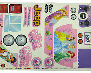 Decal for Jeep (Disney Princess)(Model FLC45)