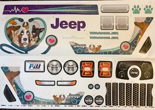 Decal for Jeep (Happy Hound Rescue)(Model HPP72)