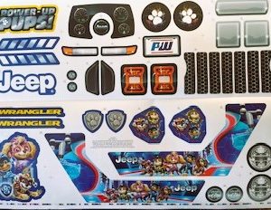 Decal for Jeep (Paw Patrol)(Model HPX72)