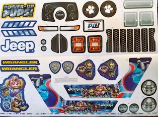 Decal for Jeep (Paw Patrol)(Model HPX72)