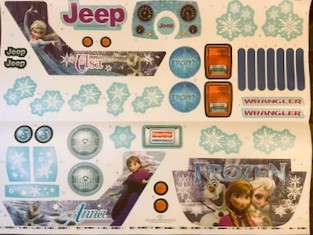Decal for Jeep (Frozen)(Model CLD96)